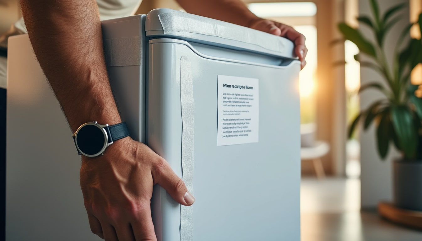 Illustration: Pourquoi faut-il attendre avant de brancher un frigo après son transport ?