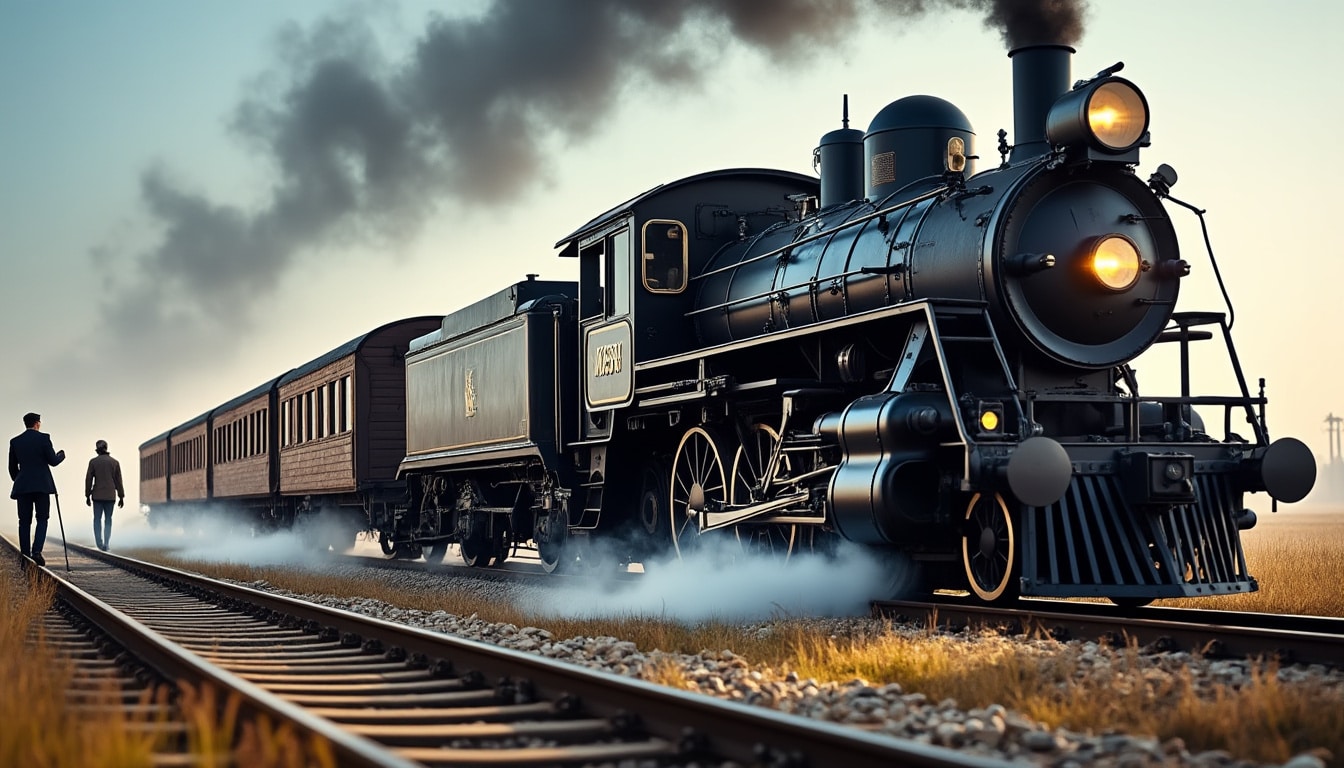 Illustration: Comment l’évolution du train a commencé : des chariots sur rails à la vapeur