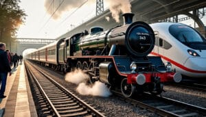 L’évolution du train : de la vapeur aux trains modernes et rapides