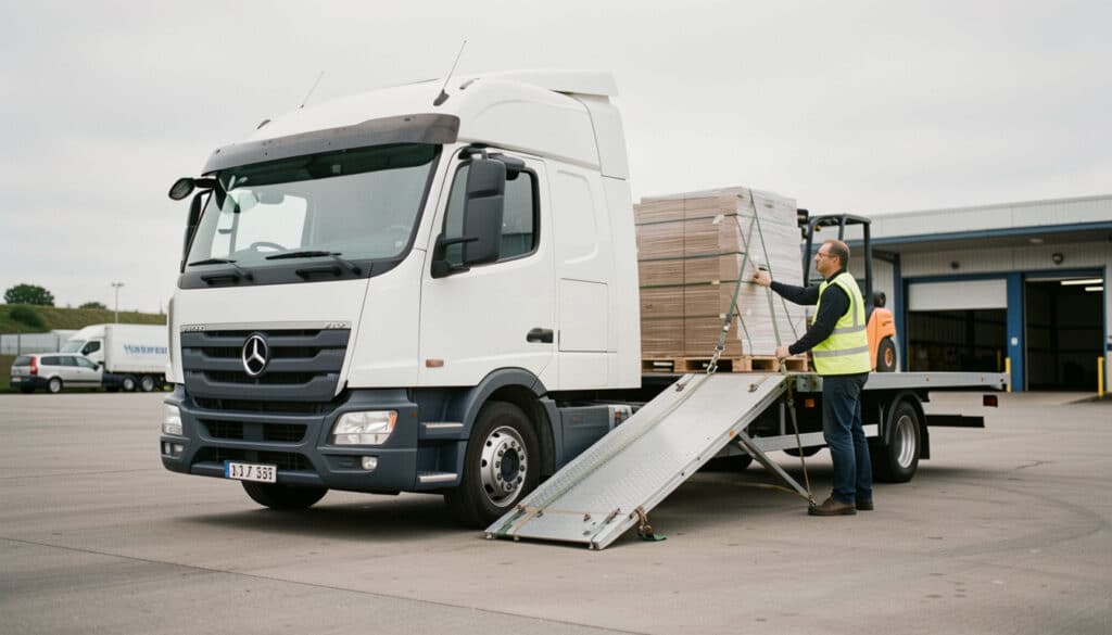Camion à plateau : usages, chargement et permis