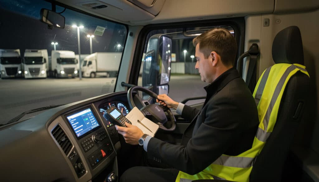 Temps de service du chauffeur routier de nuit